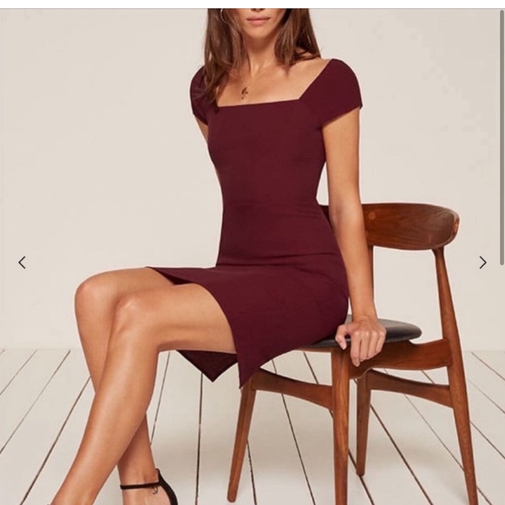 NWT Orlando reformation garnet dress